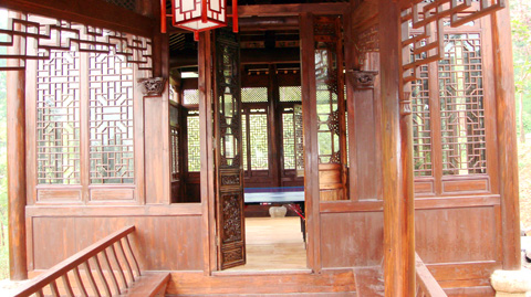 格子门